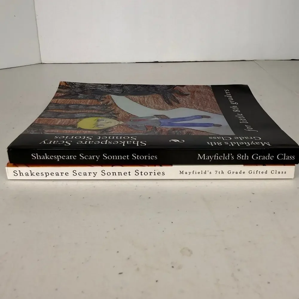 2 Book Lot Shakespeare Scary Sonnet Stories Mayfield Class Anthologies